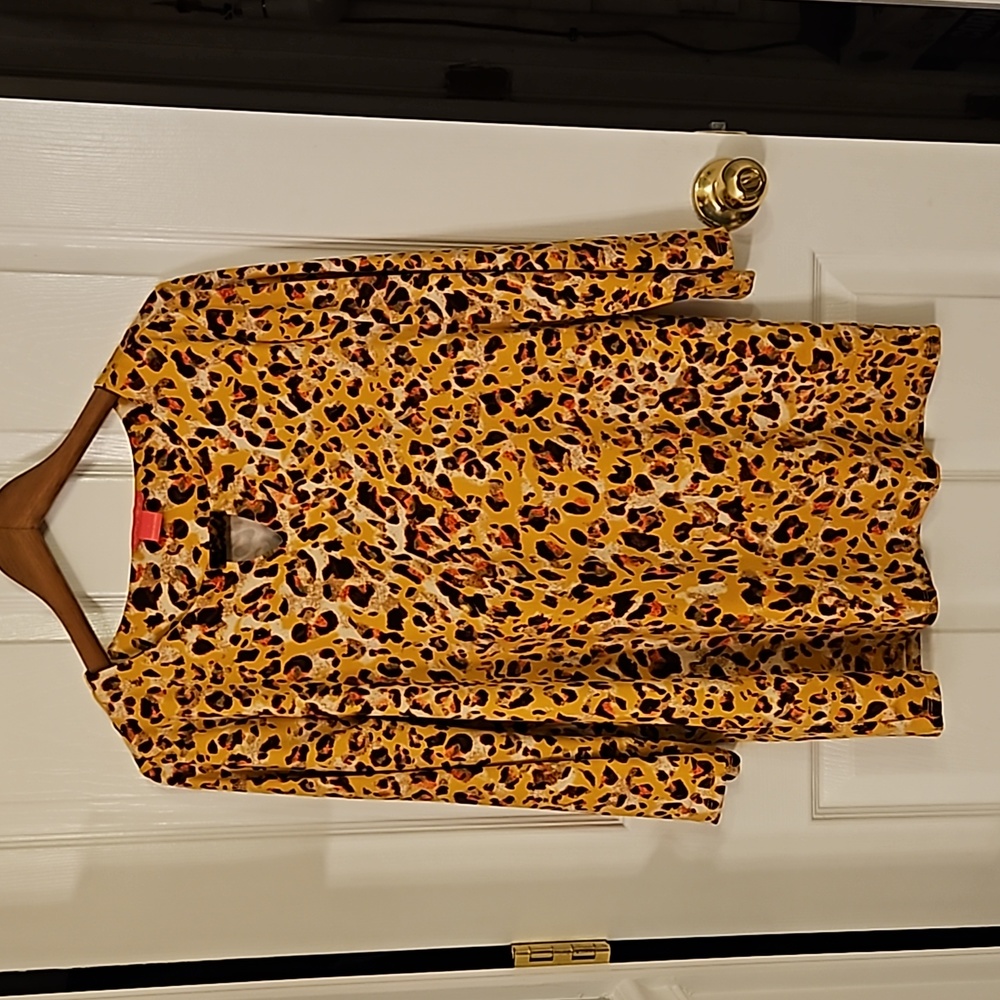 Sunny Leigh Tunic 3/4 Sleeve top, sz Lg